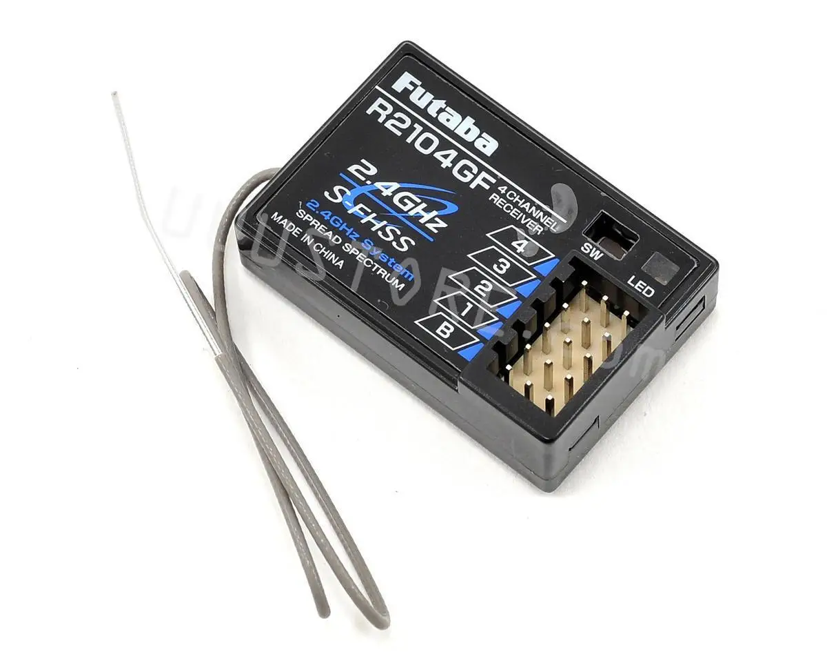 

Futaba R2104GF S-FHSS High Voltage 4 Channel 2.4Ghz Receiver For Futaba 3PRKA/2PL/3PL/4PL Radio Remote Control RC models