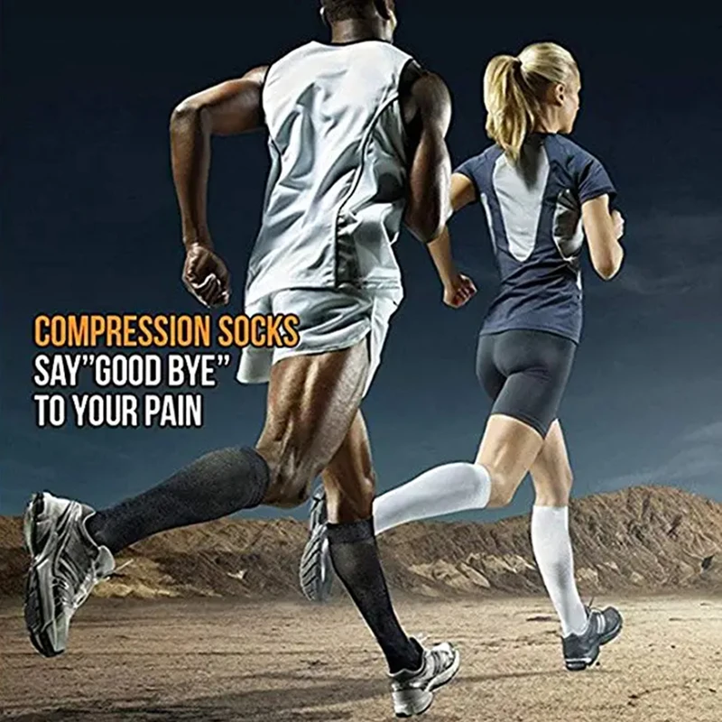 Носки компрессионные эластичные для мужчин и женщин носки спорта на открытом