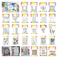 diy craft mold sets hot foil plates and dies sentiments stamps layered stencils books flowers die mould scrapbooking template
