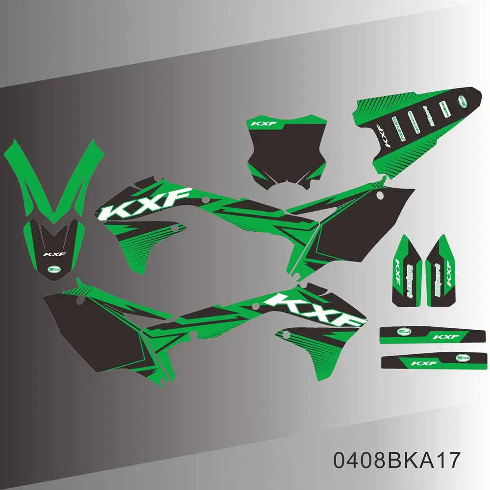 Для Kawasaki KXF450 KX450F KX 450F 2016 2017 2018 полностью графические наклейки на задний план