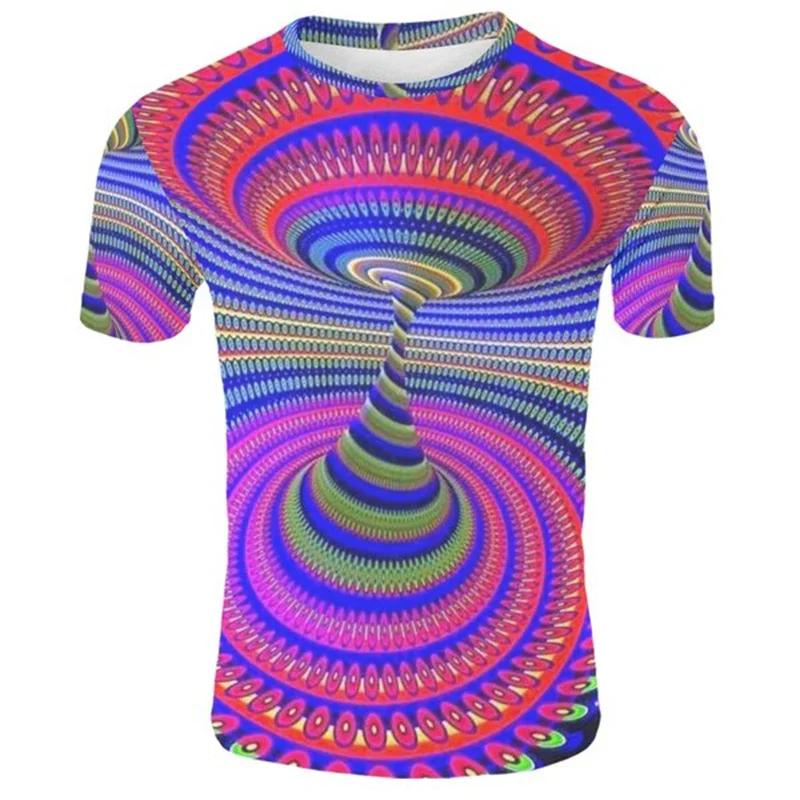

Fashionable Personality Men's Short -sleeved T -shirt 3D Printing T -shirt