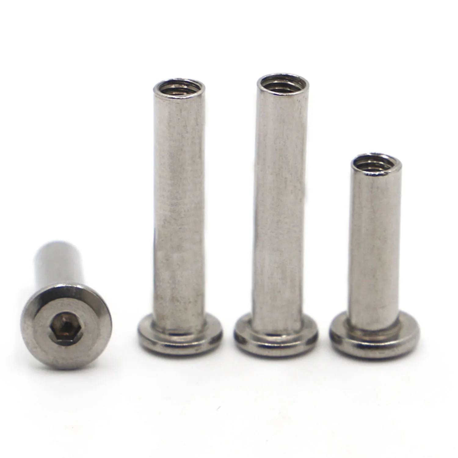 

304 Stainless Steel Large Flat Hex Hexagon Socket Head Furniture Rivet Connector Insert Joint Sleeve Cap Nut M3 M4 M5 M6 M8