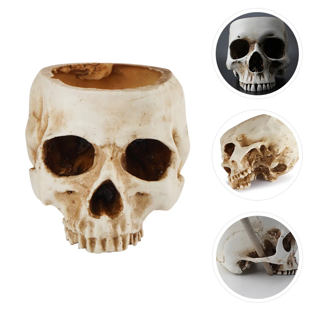 

Декоративный цветочный горшок, прочный цветочный горшок, украшение для Хэллоуина, горшок из смолы, уникальные Домашние Растения