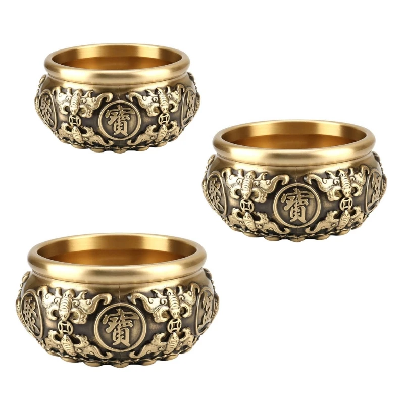 

Copper Cornucopia Fortune Making Ornament Home Decorations Accessory for School Office Bedroom Dormitory Supplies