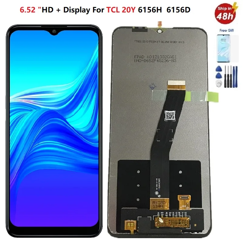 

6.52 Inch for Display TCL 20Y Lcd 6156H 6156D Display Touch Screen LCD Digitizer Assembly for TCL 20Y Display TCL 20 Y Lcd