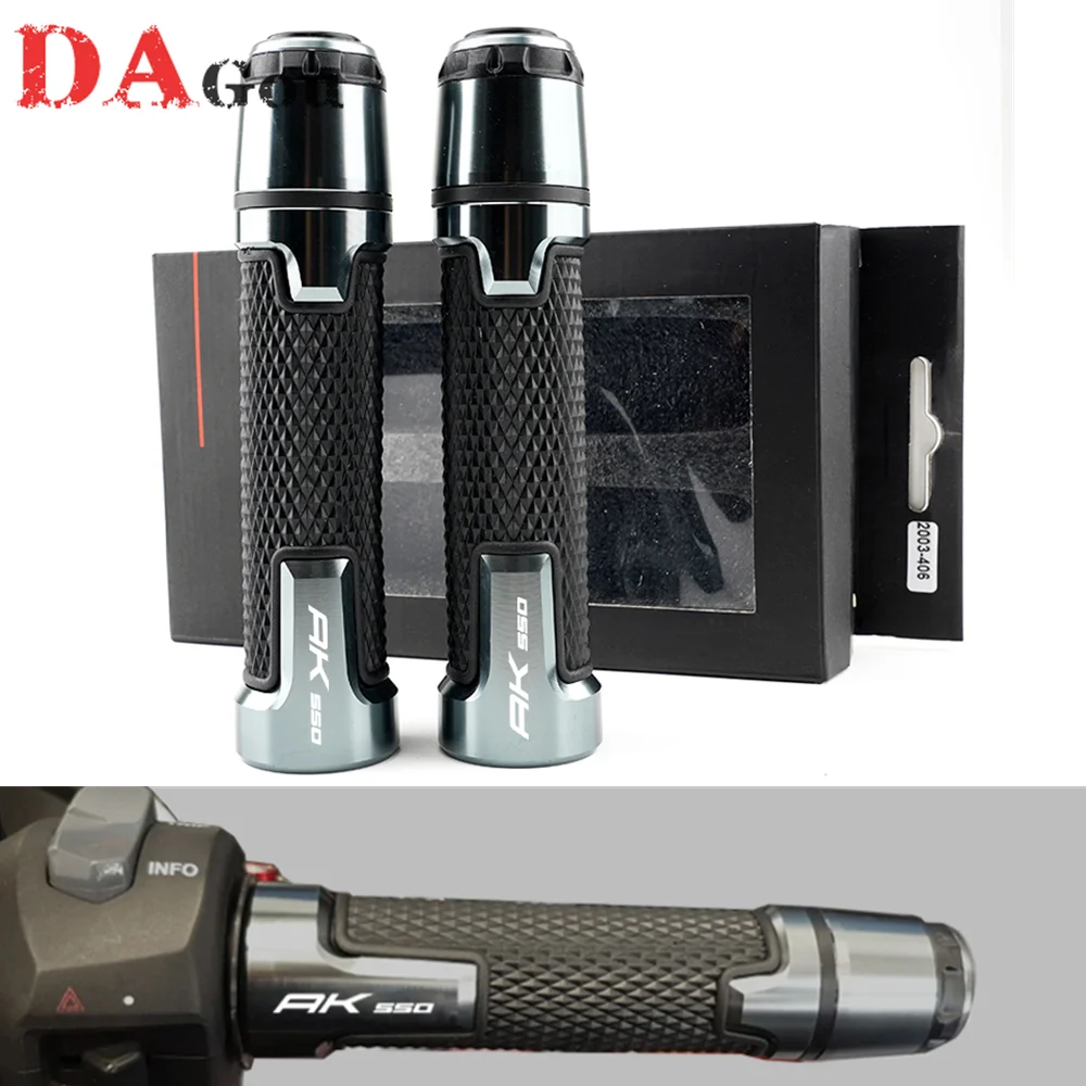 

For KYMCO AK 550 AK550 2017-2021 High quality Motorcycle Accessories 7/8'' 22MM CNC Handlebar Grips Handle Bar Ends Plug Cap