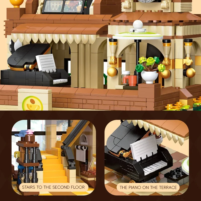 2987 шт. Детский конструктор кафе