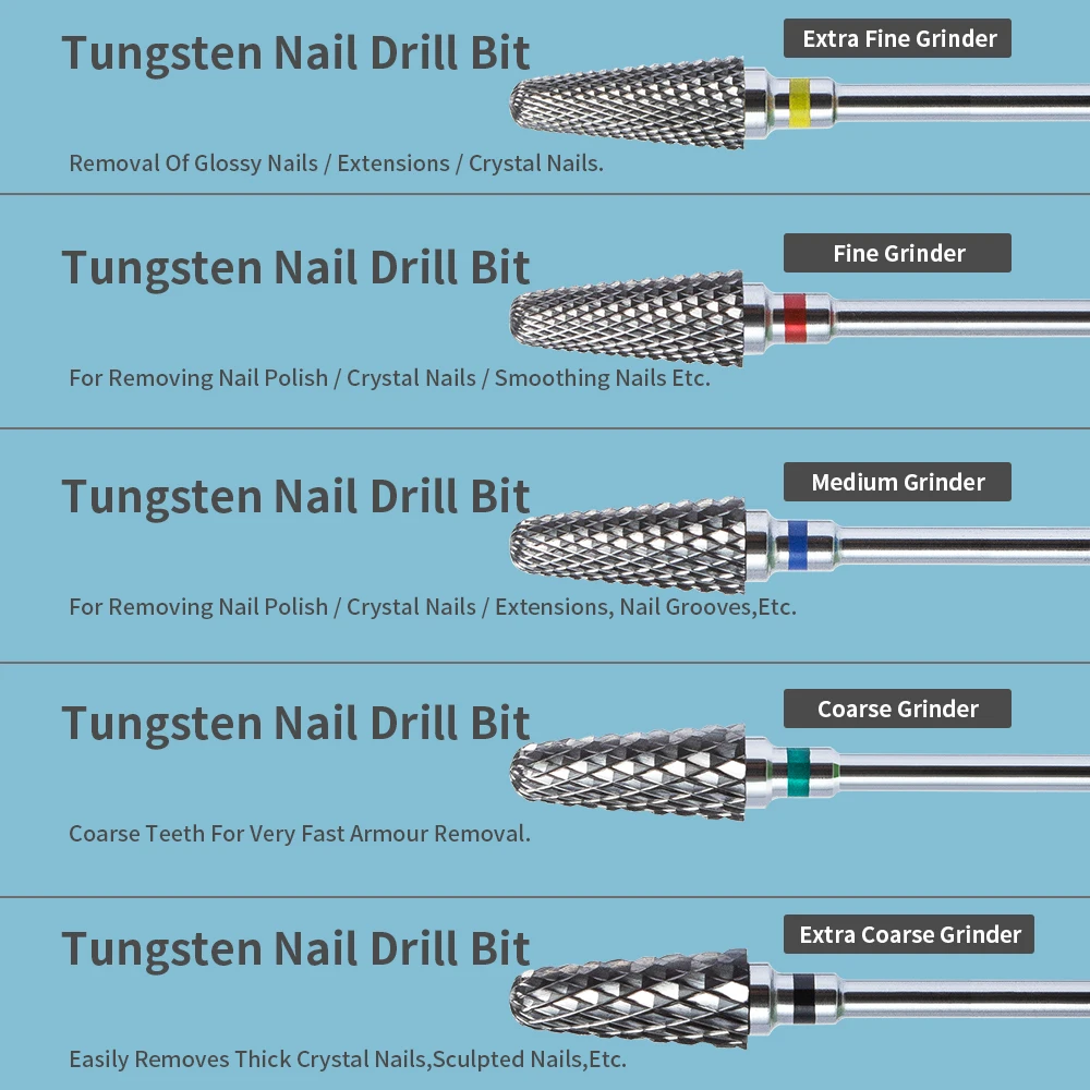 1 шт. керамические вольфрамовые сверла для ногтей маникюрные электрической