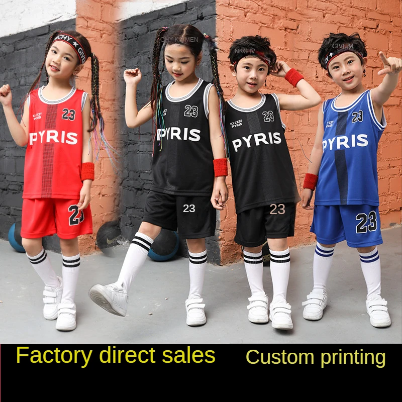 Детский спортивный костюм без рукавов индивидуальная одежда для начальной школы