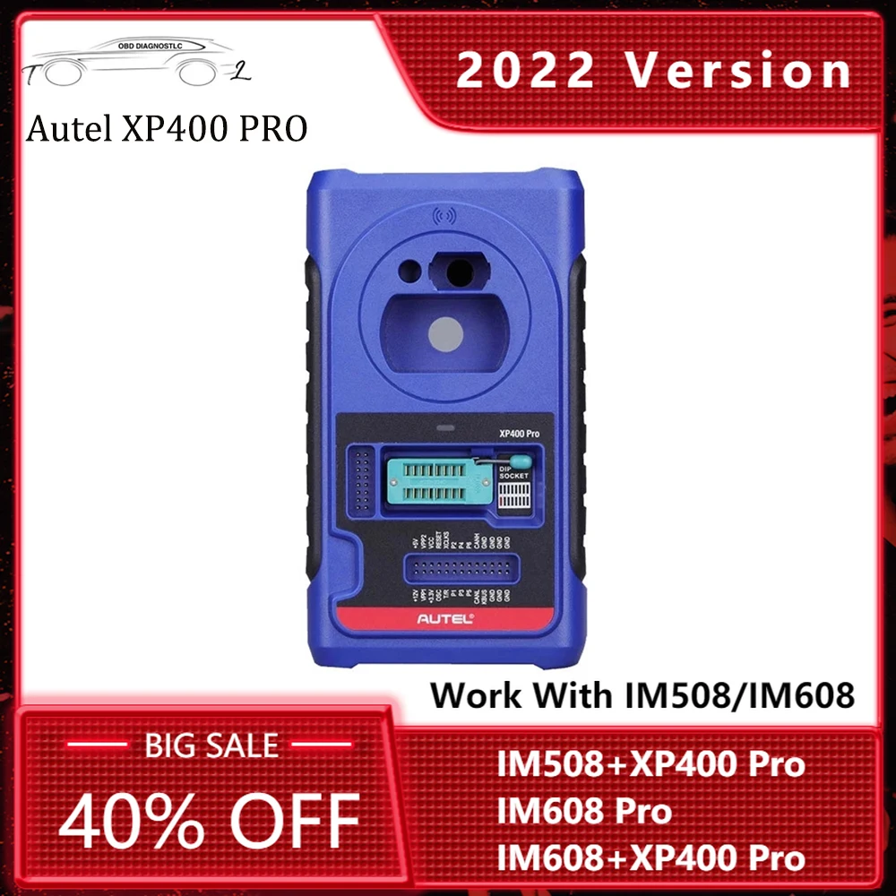 

Autel XP400PRO Key Programmer Tool Compatible with Autel IM508/IM608/IM608PRO/IM100/IM600 Support Read/Write EEPROM ECU
