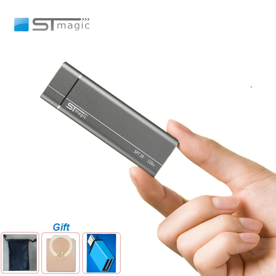 

Stmagic SPT30 USB 3.1 Typc-C Portable Solid State Drive 256GB 512GB 1TB 2TB External SSD 480MB/S for Laptop NVME hd externo