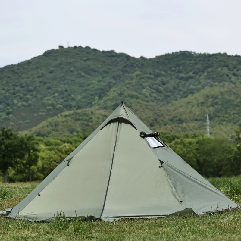 Кемпинговая палатка-типи с дымоходом сверхлегкая уличная палатка-пирамида