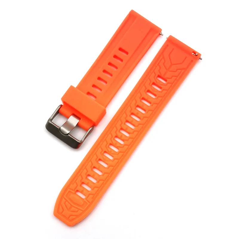 New Silicone Watch Bands18/20/22/24mm Soft Quick Release Rubber Watch Strap Waterpoof Bracelet for Seiko Huawei Sumsang Watch