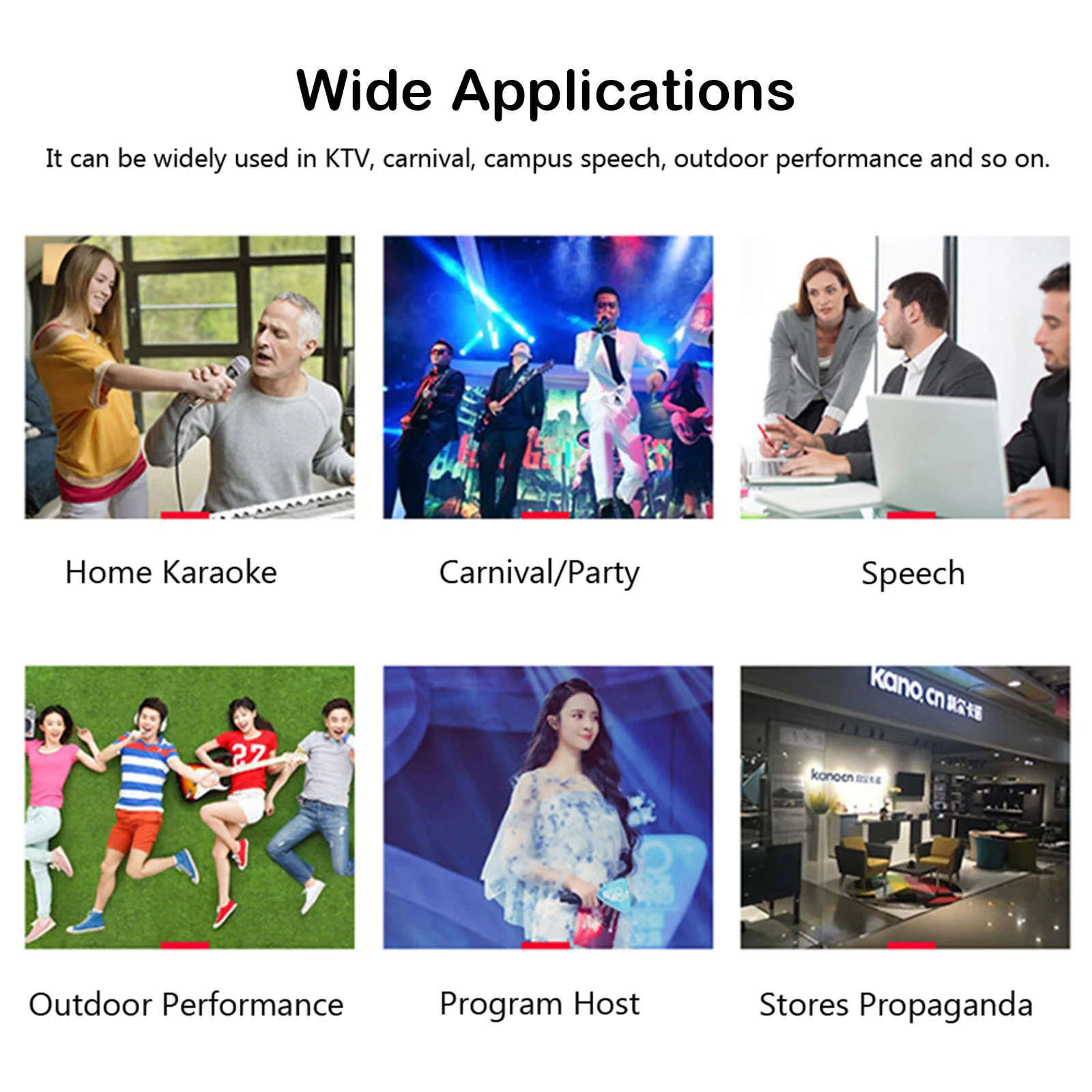 Беспроводной ручной микрофон приемник 6 35 мм с защитой от помех для уличных