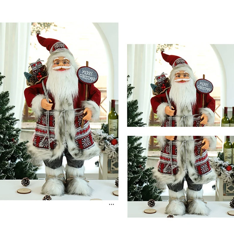 Акция! Санта-Клаус рождественские украшения новогодний подарок кукла
