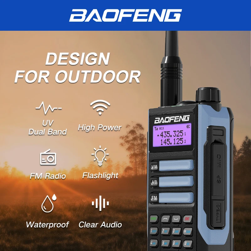 BAOFENG Radios UV-16 Walkie-Talkie For Hunting 30KM Profesional Two Way Ham Radio Communicator Portable Powerful BF-UV5R Upgrade