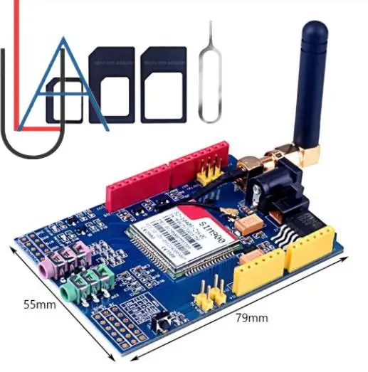 Плата разработки SIM900 GPRS/GSM Shield четырехдиапазонный модуль для совместимого с Arduino