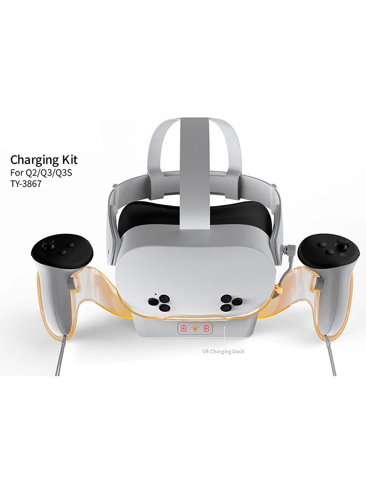Подставка для зарядки гарнитуры VR держатель контроллера с 2 перезаряжаемыми