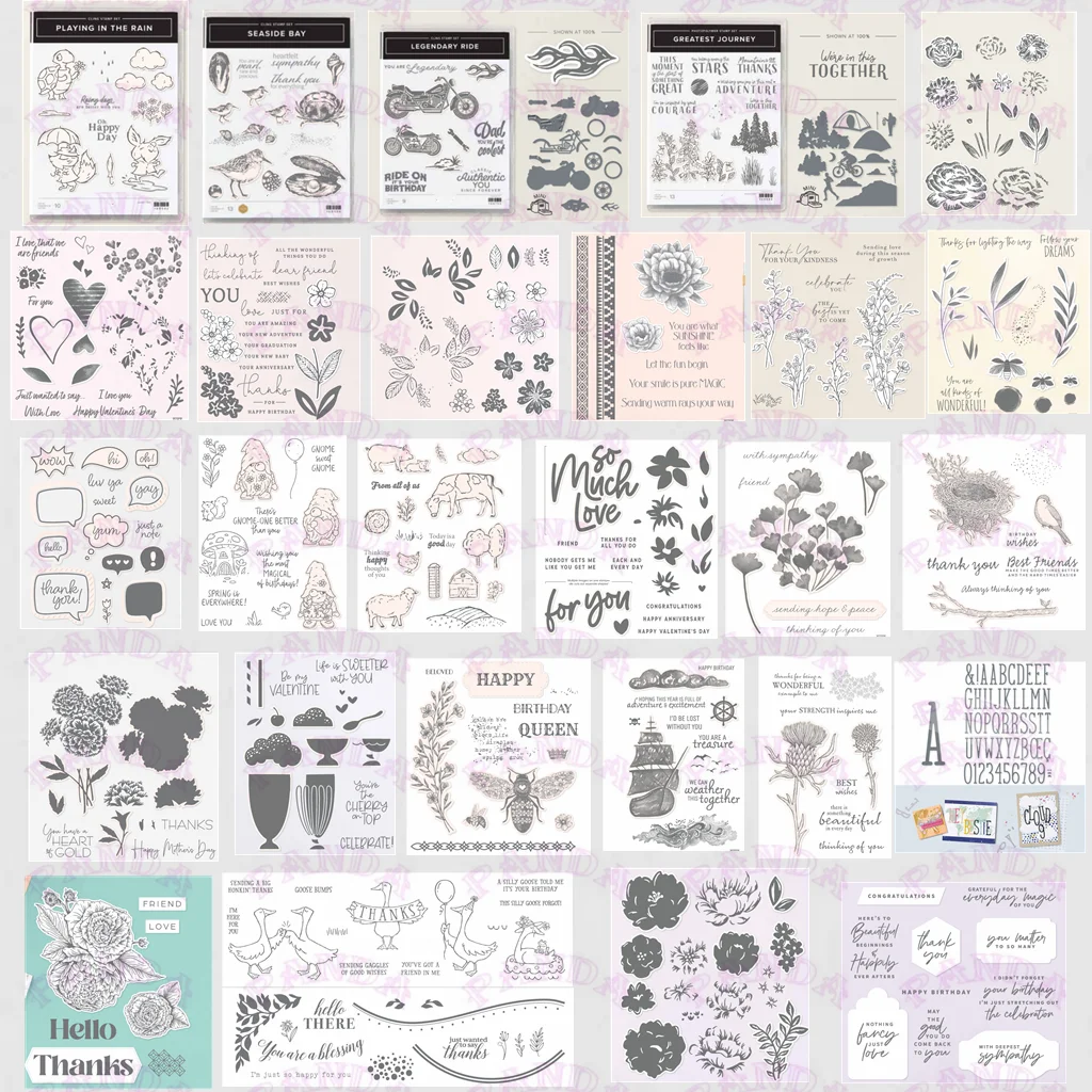 

2023 January to April New Mini Catalog Clear Stamps and Metal Cutting Dies Scrapbook Paper Card Album Craft Diy Blade Punch