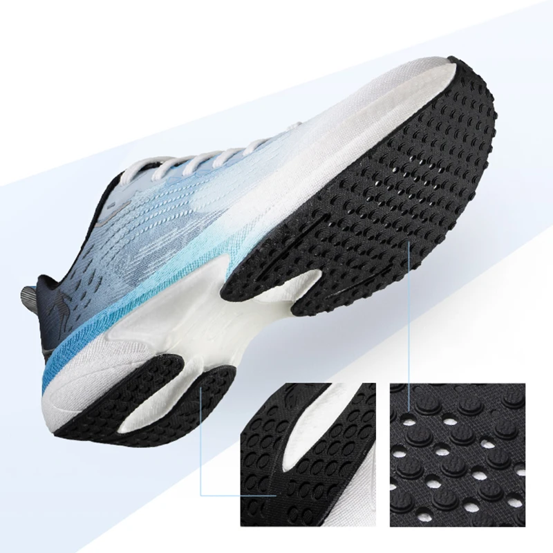 QIAODAN Running Shoes for Men 2023 Training Anti-Slippery Shock-Absorbant Breathable Lightweight Athletic Sneakers BM23230294