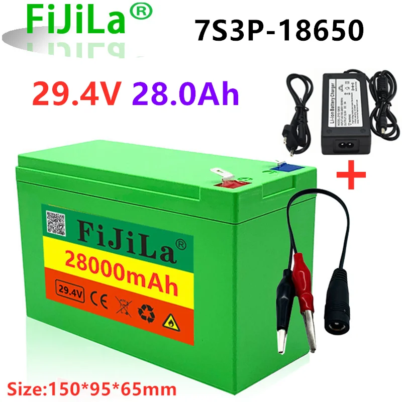 

neue 7S 3P 18650 Li-Ion Akku 29,4V 28000mAh Elektrische Fahrrad Moped/Elektrische/Lithium-ionen Batterie Pack + 2A Ladegerät