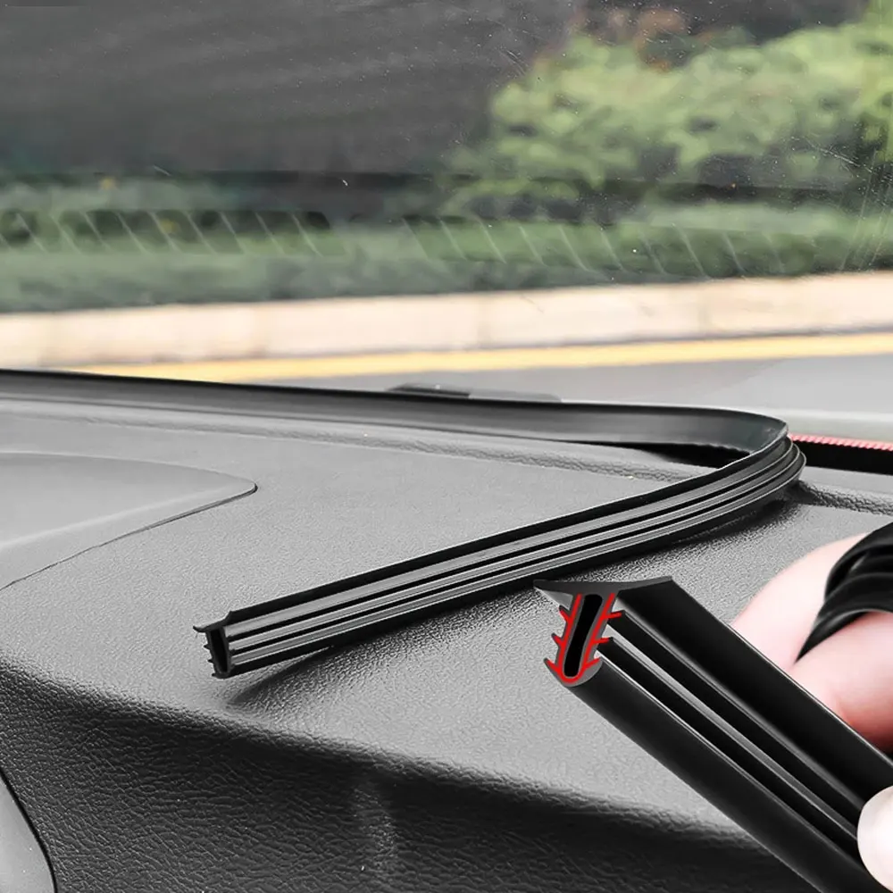 

1.6 Meter Auto Dashboard Sealing Strip Noise Sound Insulation Rubber Strips for Car Weatherstrip Seal Trim Accessories with Tool