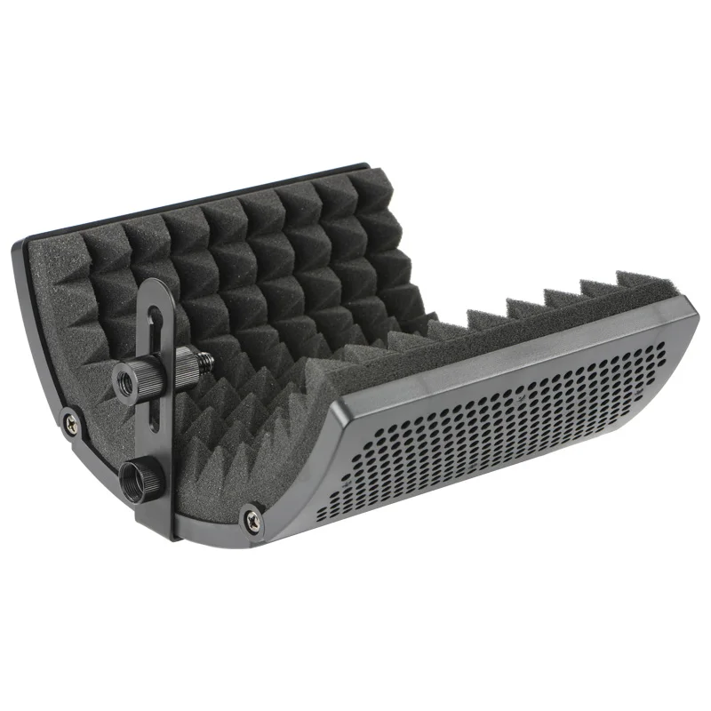 Mini 3 Panels Isolation Microphone Shield Plastic Portable Windscreen for Condenser Mic to Reduce Noise LO-PS58