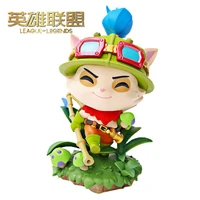 league of legends game swift scout timo anime action figure q version kawaii figurine collection model gift toys for chidren