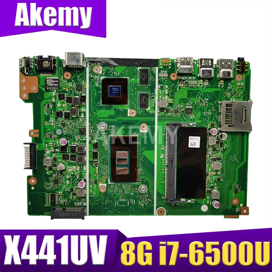 

Новая материнская плата X441UV 8 Гб RAM/i7-6500U 920MX/2 ГБ GPU для ASUS X441U X441UV A441UV F441U материнская плата Laotop