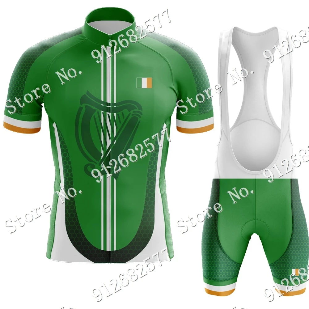 

Ireland National 2022 Cycling Jersey Set Summer Bicycle Clothing Road Bike Shirts Suit Bicycle Bib Shorts MTB Ropa Maillot