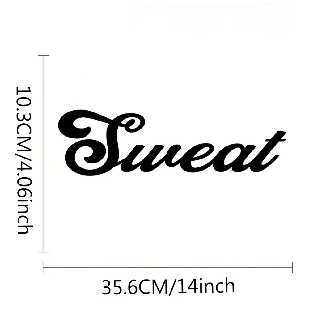 Гимнастическая доска с металлическими надписями Элегантные украшения на стену