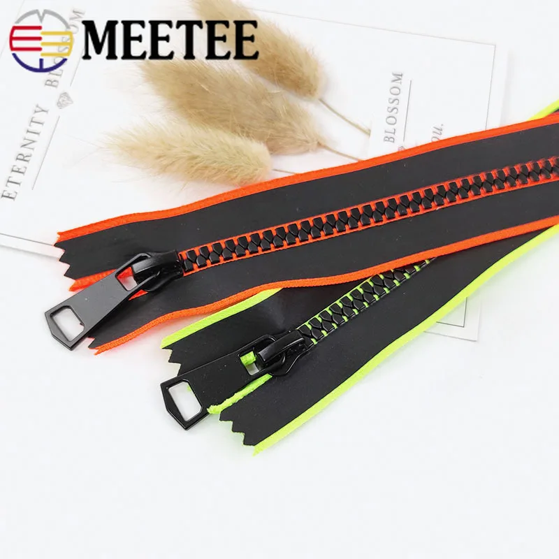 

2/5Pcs Meetee 5# 15/20/30cm Resin Zipper Close-End Waterproof Zips for Jacket Backpack Pocket Zippers Single Slider Sewing Zip