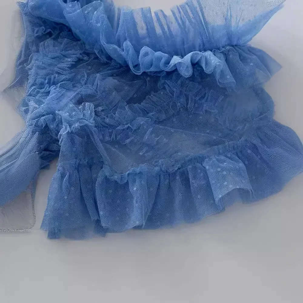 Новинка лета 2024 платья во французском стиле однорядные кружевные с коротким