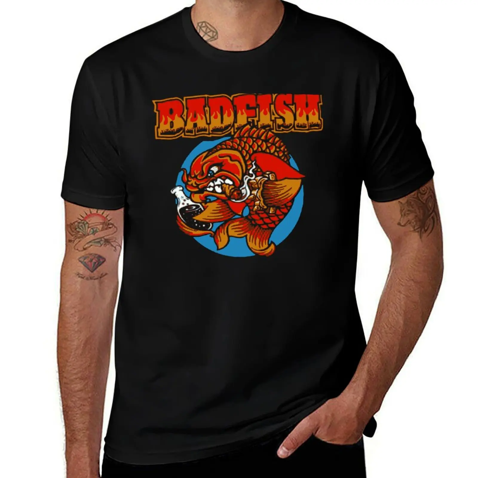Фото Футболка It's A Badfish, модный повседневный топ с короткими рукавами №1
