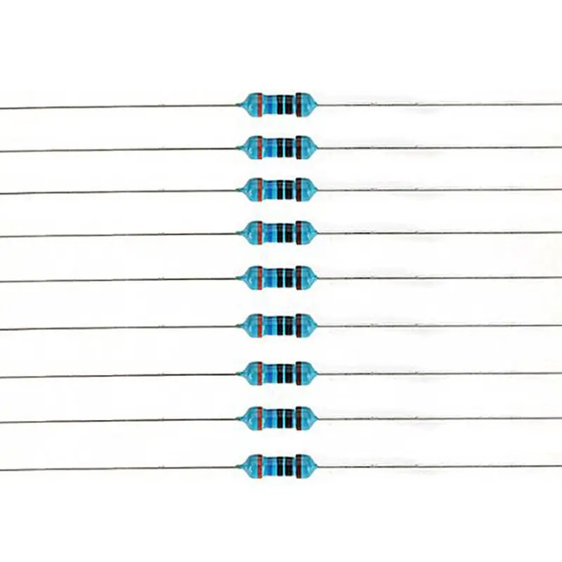 

2500pcs 50 Values 1/4W 0.25W 1% Metal Film Resistors Assortment Kit Set (1ohm-10Mohm)