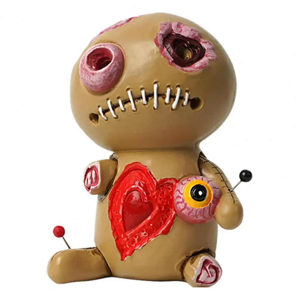 

Уникальные прохладные кукольные украшения из синтетической смолы, кукла вуду, Мультяшные облегающие украшения для рабочего стола