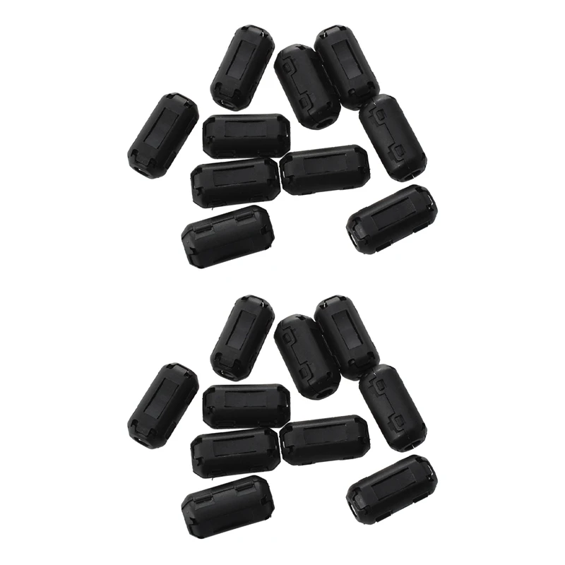 

20Pcs Clip On Clamp RFI EMI EMC Noise Filters Ferrite Core For 3.5Mm Cable
