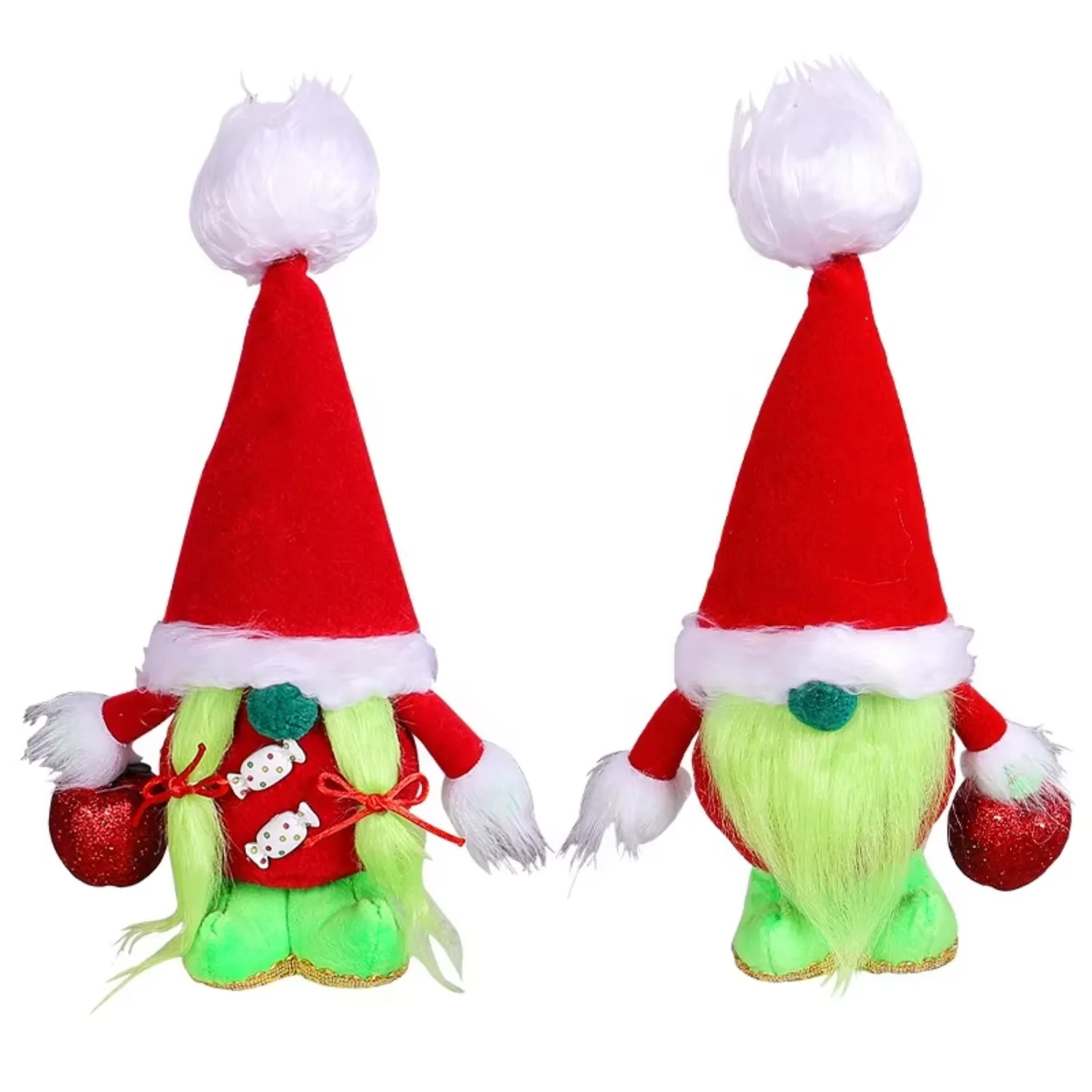 Дешевая оптовая продажа Grinch безликая стоящая рождественская кукла модная