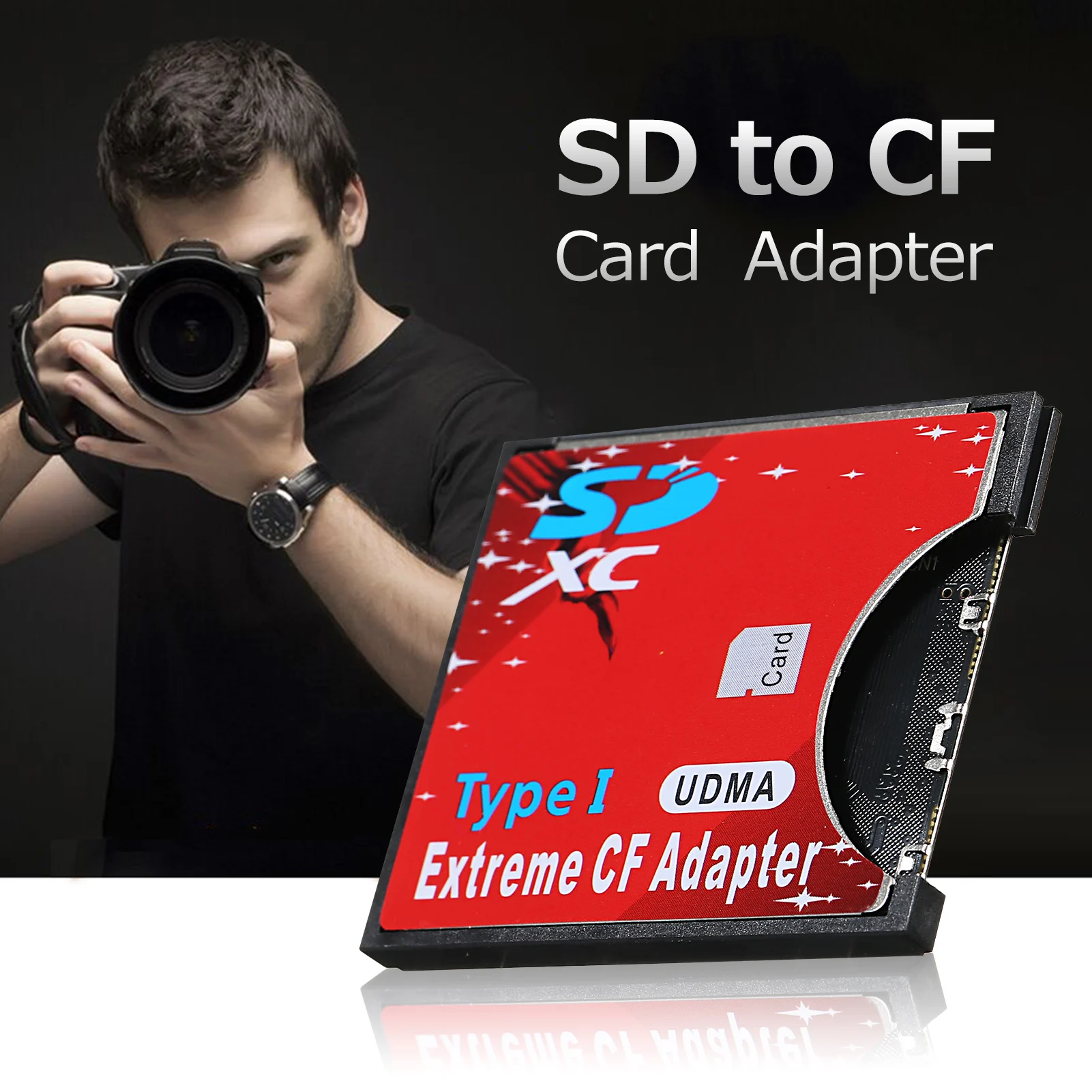 Адаптер Sd И Cf-карты Стандартный Преобразователь Для Флэш-типа I Поддержка Wi-fi