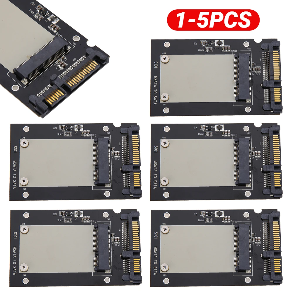 

1-5 шт. MSATA SSD на 2,5 дюйма SATA Конвертор адаптер карта компьютера трансформирующая карта