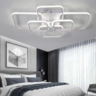 Светодиодный ная Потолочная люстра для гостиной, потолочный светильник для спальни, светодиодный стра с светильник ционным управлением