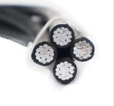 Фото 【Из Китая】Заводская цена Витой электрический кабель XLPE 3X70+54.6+2X16MM2 ПВХ алюминиевые многожильные силовые кабели Алюминиевый медный кабель №4