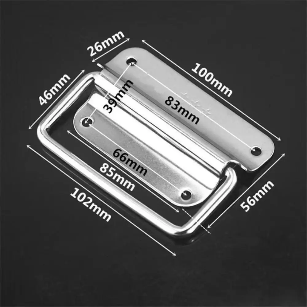 Ручка из нержавеющей стали, ручка ящика шкафа, серебряная складная простая дверная ручка, мебельные аксессуары, бытовая деревянная ручка коробки