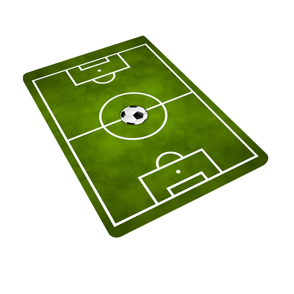 

Rug Printing Bathroom Mat Flannel Anti Slip Bedroom Home Decoration Carpet Kid Play Floor Living Room Football Field Rectangle