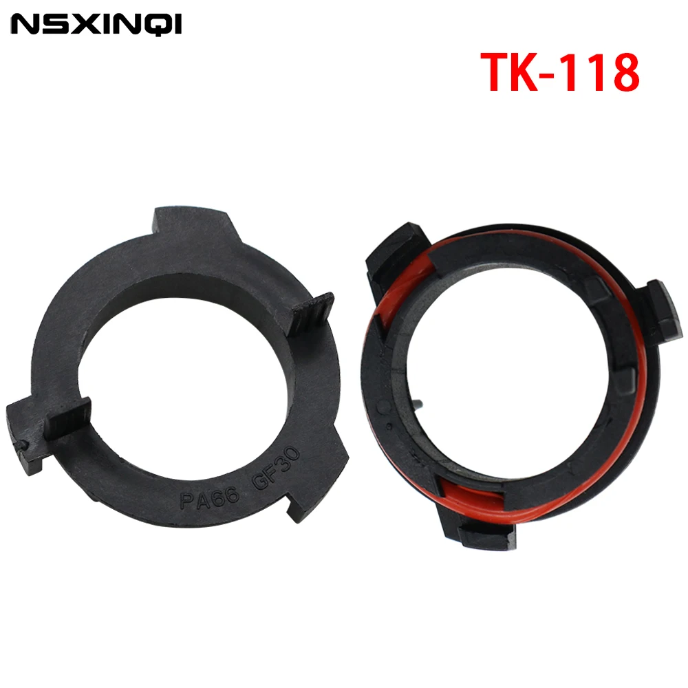 

NSXINQI 2pcs H7 LED Car Headlight Bulb Base Holder Adapter Socket TK-118 For New Opel Honda CRV Mazda