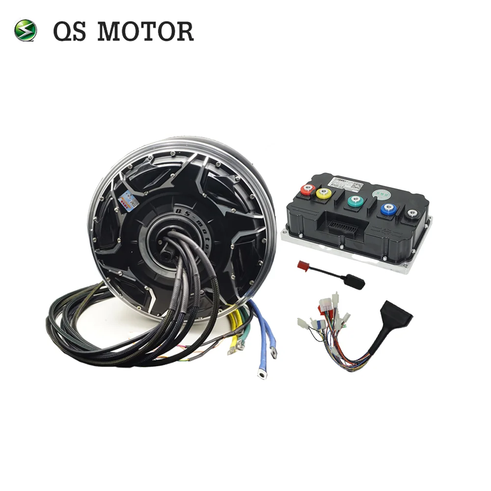 SiAECOSYS/QSMOTOR 12*3.5inch 268 80H 20kW 72V Powerful Racing Hub Motor with ND722600/ND842600/ND962600 Controller