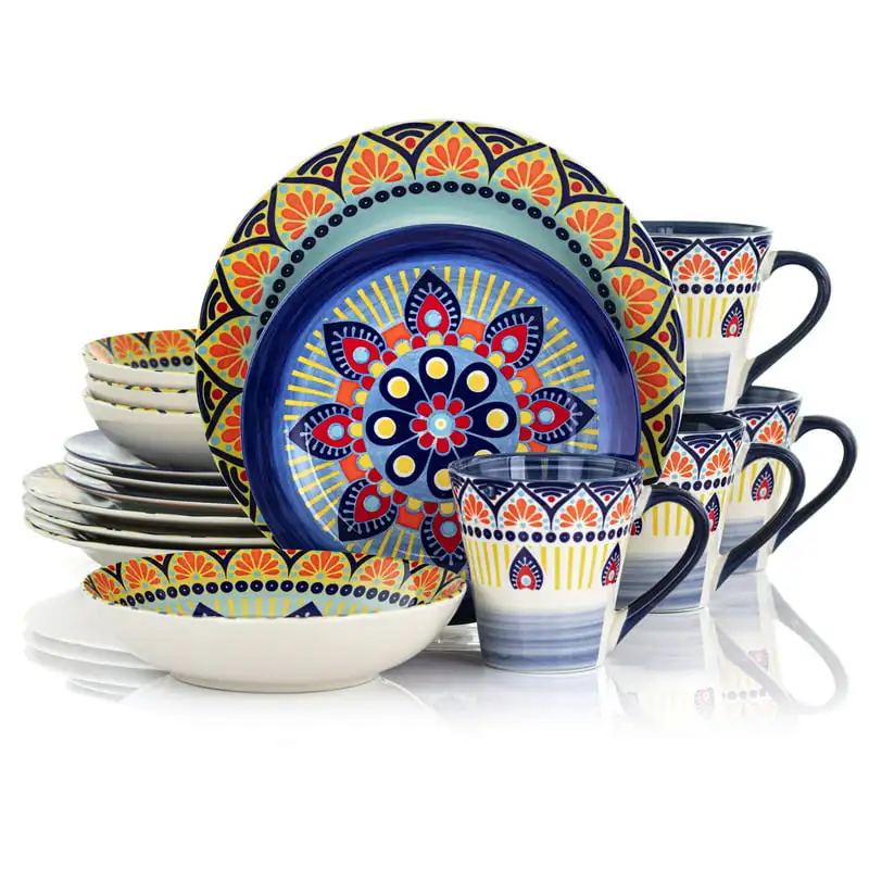 

Zen Blue Mozaik 16 Piece Dinnerware Set Dinnerware Set Utensils For Kitchen Utensils For Kitchen