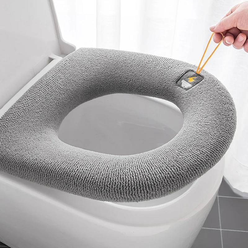 

Universele Toilet Seat Cover Pompoen Patroon Closestool Mat Zachte Warme Wc Zitkussen Badkamer Washroom Deksel Accessoires Tools