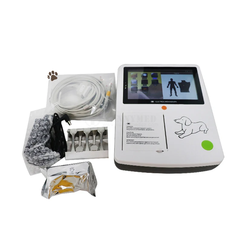 

SY-W002 Vet ECG 3 Channel ECG Electrocardiogram Digital Animal ECG Price