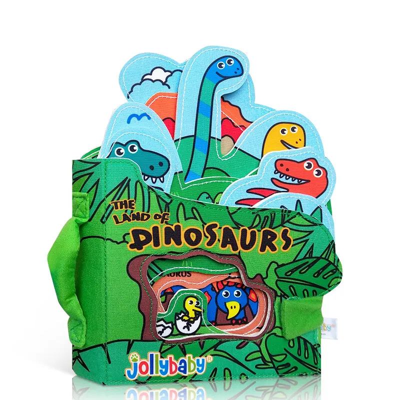 

Jollybaby Dinosaur Kingdom Parent-child Cloth Book Original English Story Hardcover Book for Baby